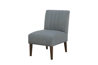 Comfortable Accent Chair 1pc Gray Fabric Upholstered Plush Seating Living Room Furniture Armless Chair