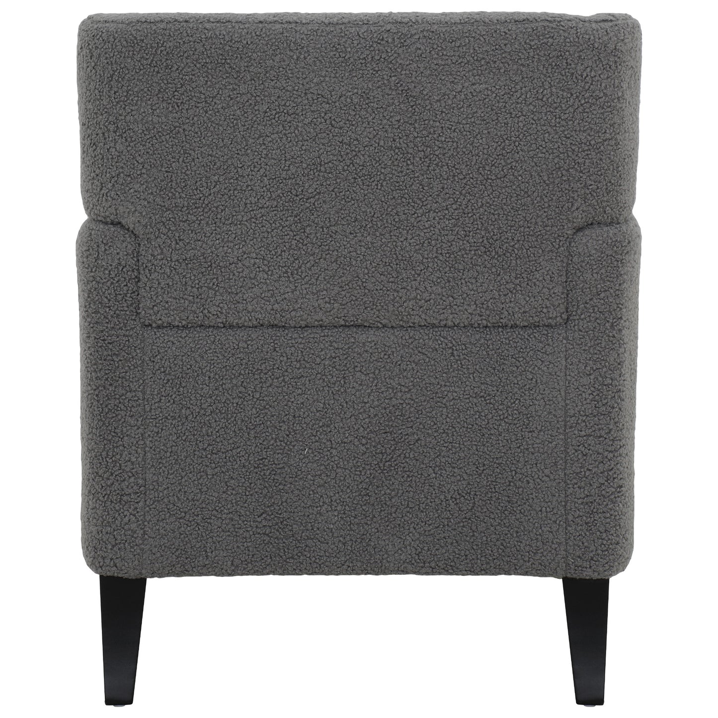 Upholstered Accent Chair Tufted Armchair for Living Room and Bedroom, Dark Grey