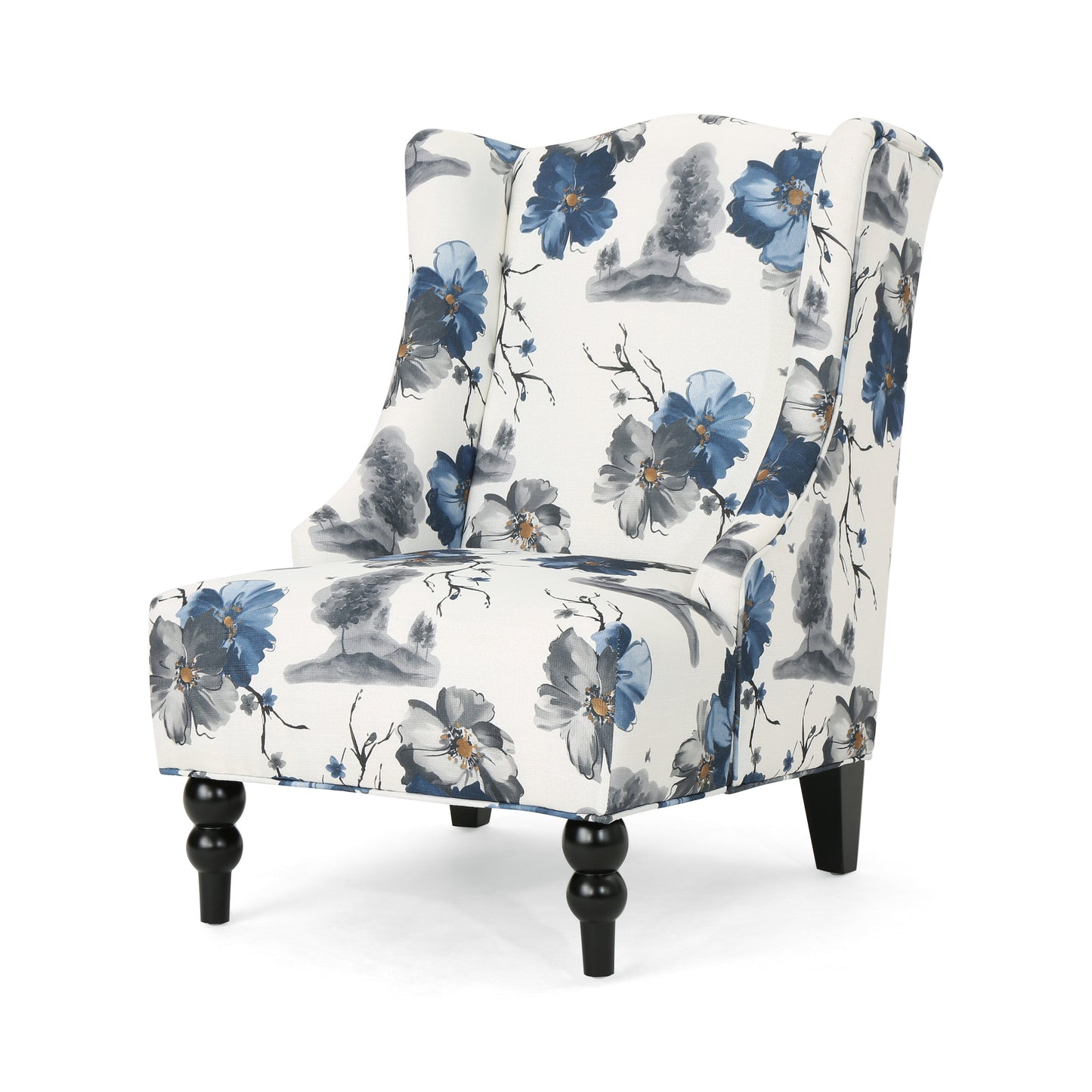 HI-BACK CLUB CHAIR, High-Back Fabric Club Chair, Print