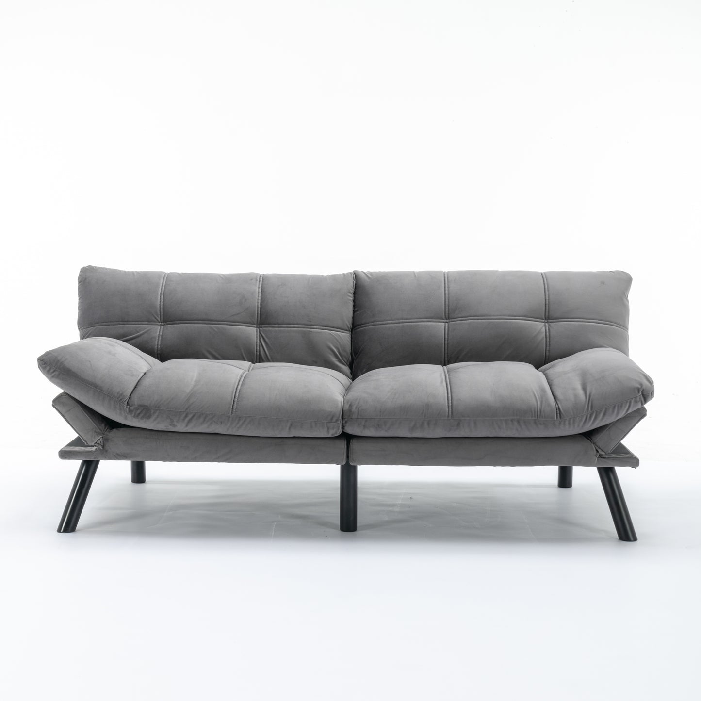 Light Grey Convertible Folding Modern sofa Bed