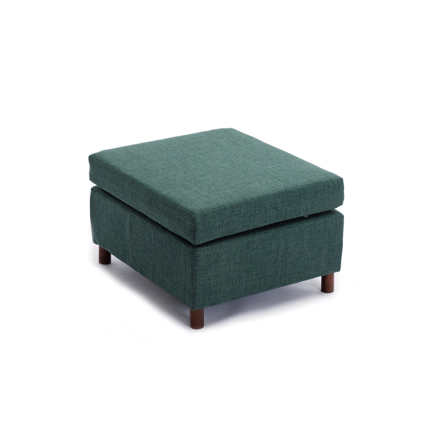 3 Seat Module Sectional Sofa Couch With 1 Ottoman for living room,Seat Cushion and Back Cushion Non-Removable and Non-Washable,Green