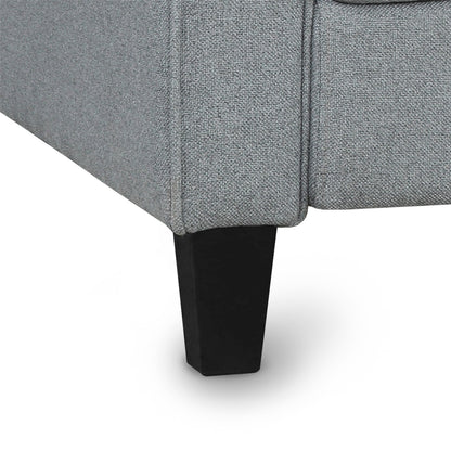 Living Room Furniture Armrest Single Sofa (Gray)