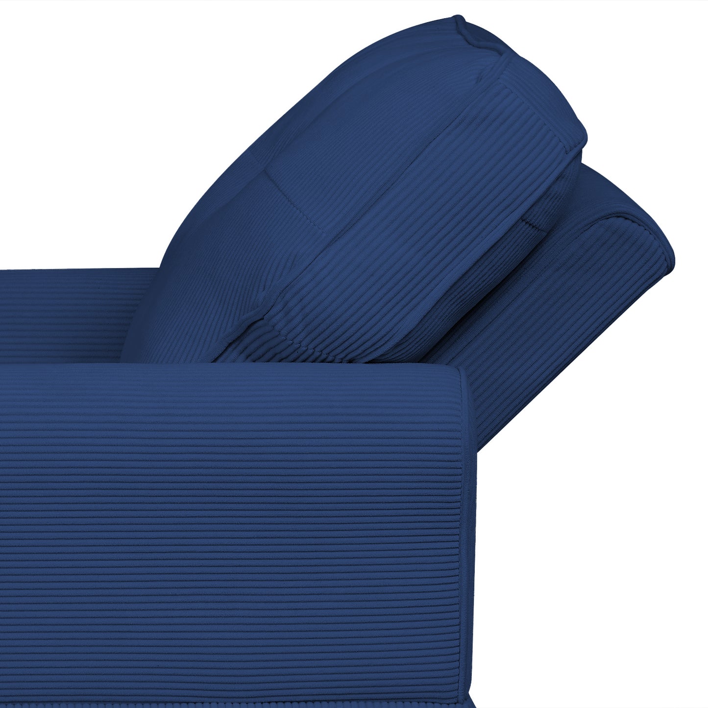 Chaise Lounge Indoor Sleeper Sofa Bed Chair Upholstered Lounge Chair for Bedroom Living Room with Rivets Blue