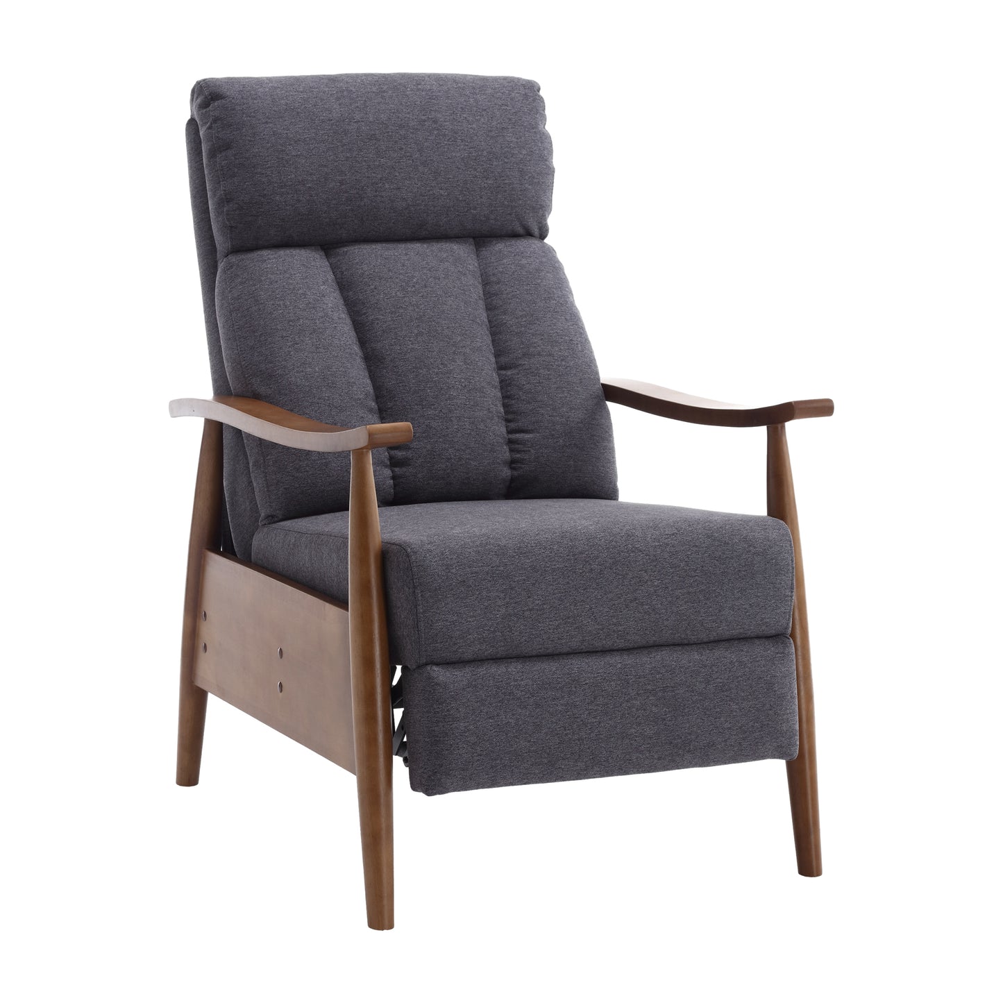 Wood Frame Armchair, Modern Accent Chair Lounge Chair for Living Room