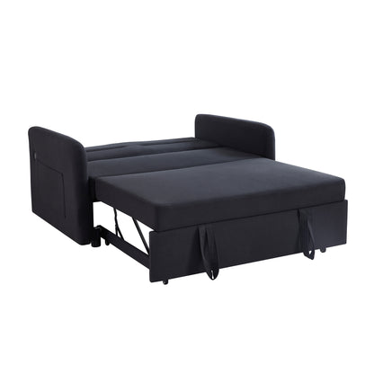 Tiwns Sofa Bed Black Fabric