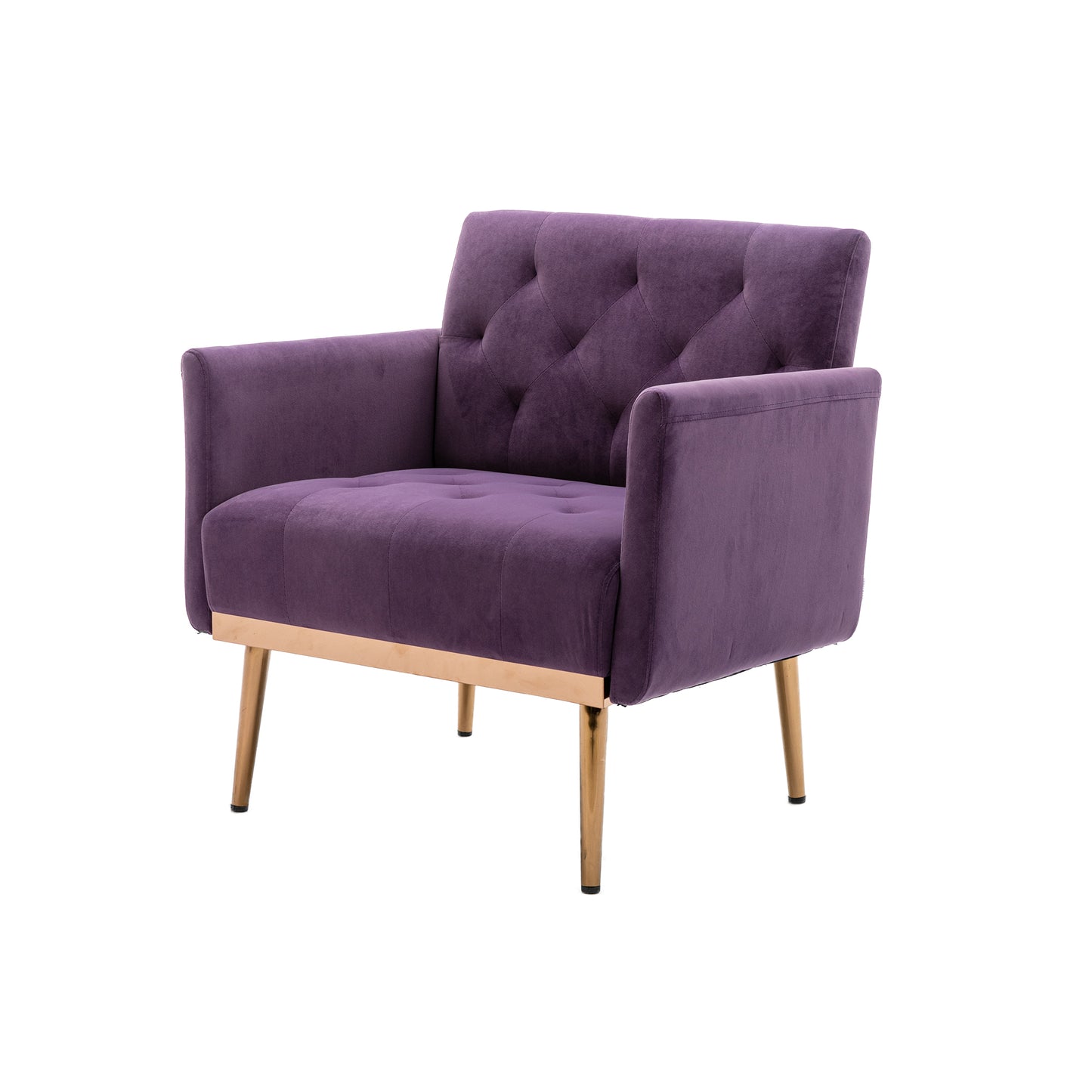 Accent Chair,leisure single sofa with Rose Golden feet