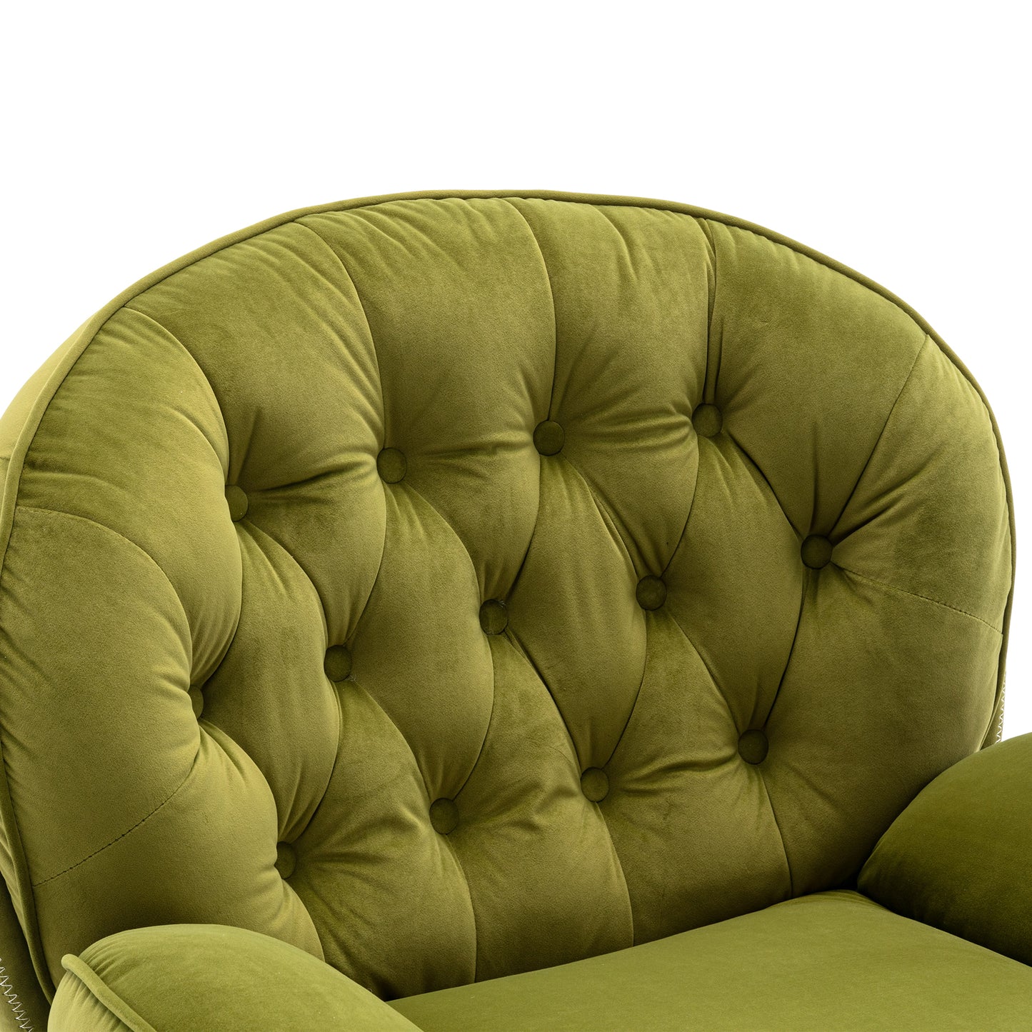 Accent chair TV Chair Living room Chair with Ottoman-FRUIT GREEN