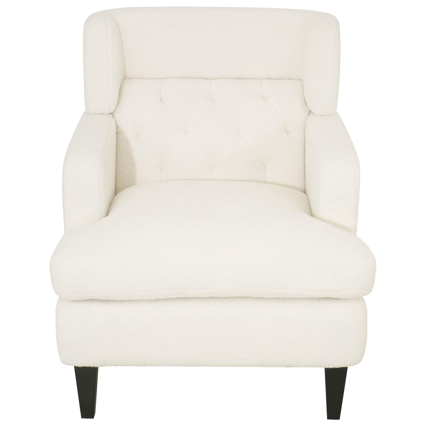 Upholstered Accent Chair Tufted Armchair for Living Room and Bedroom, Beige