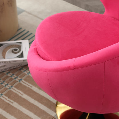 360 Degree Swivel Cuddle Barrel Accent Chairs, Round Armchairs with Wide Upholstered, Fluffy Fabric Chair for Living Room, Bedroom, Office, Waiting Rooms