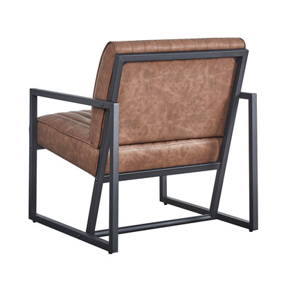 Modern design high quality PU(BROWN)+ steel armchair，for Kitchen, Dining, Bedroom, Living Room