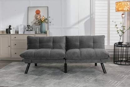 Light Grey Convertible Folding Modern sofa Bed