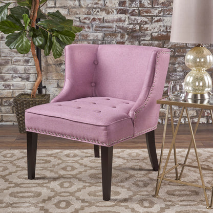 Fabric Occaisional Chair, Lavender Purple