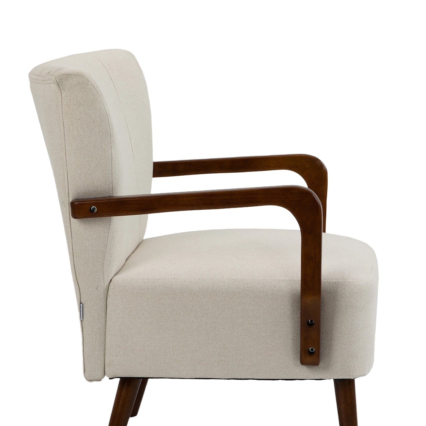 Wood Frame Armchair, Modern Accent Chair Lounge Chair for Living Room