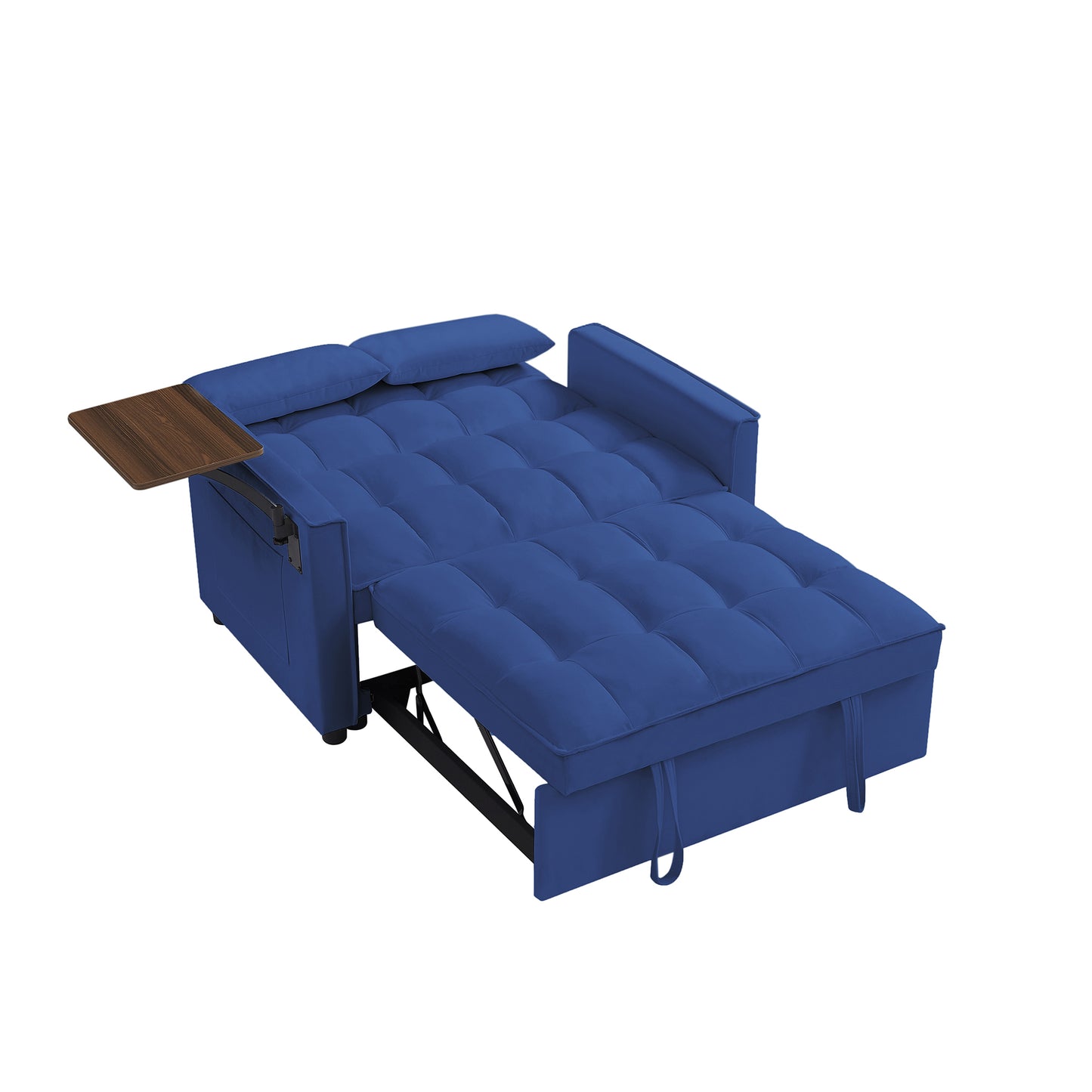 BLUE Velvet Loveseat Sofa Bed