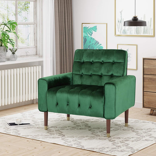 Comfy Arm Chair with Tufted Back, Modern for Living Room, Bedroom and Study