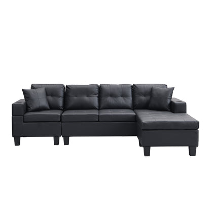 Sectional Sofa Set for Living Room with L Shape Chaise Lounge,cup holder and Left or Right Hand Chaise Modern 4 Seat