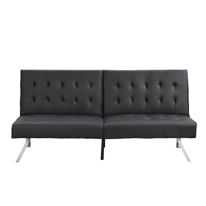 Sofa bed black pvc