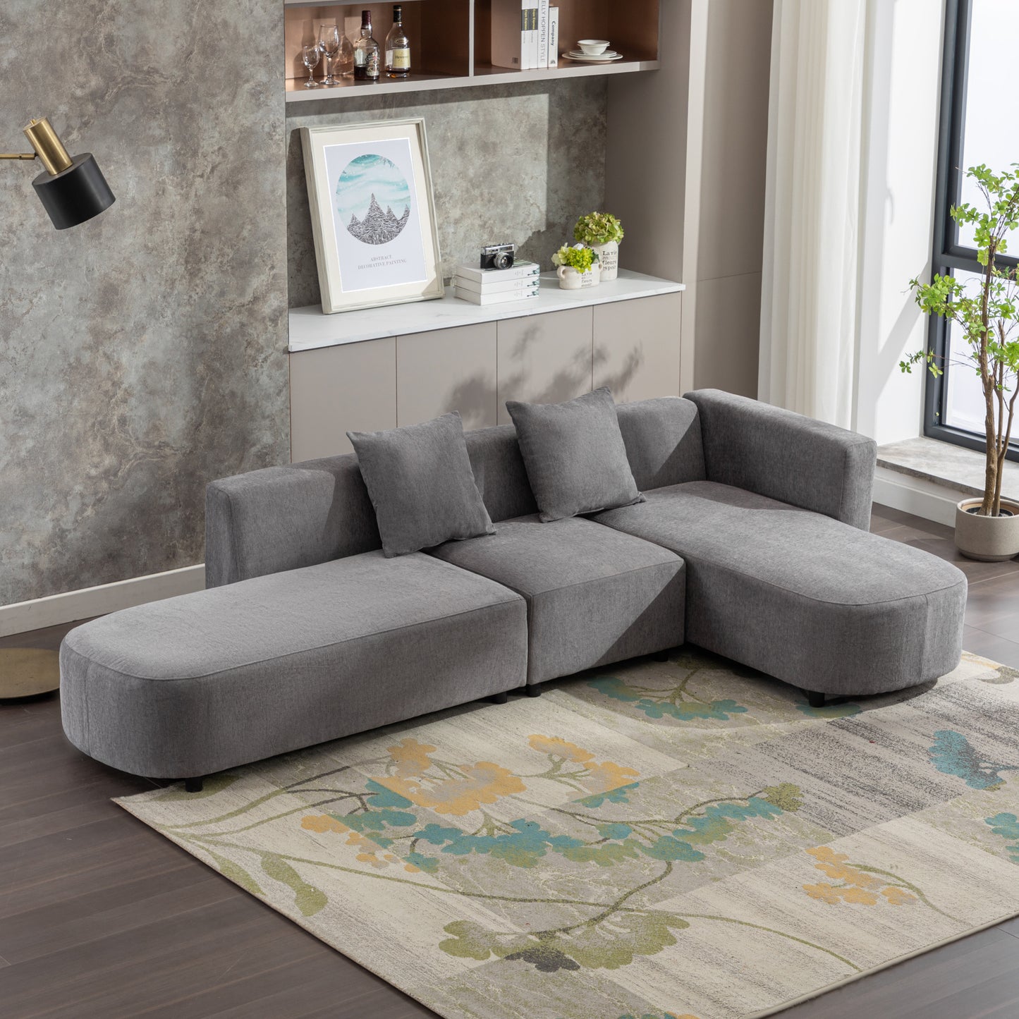 U-Style Luxury Modern Style Living Room Upholstery Sofa