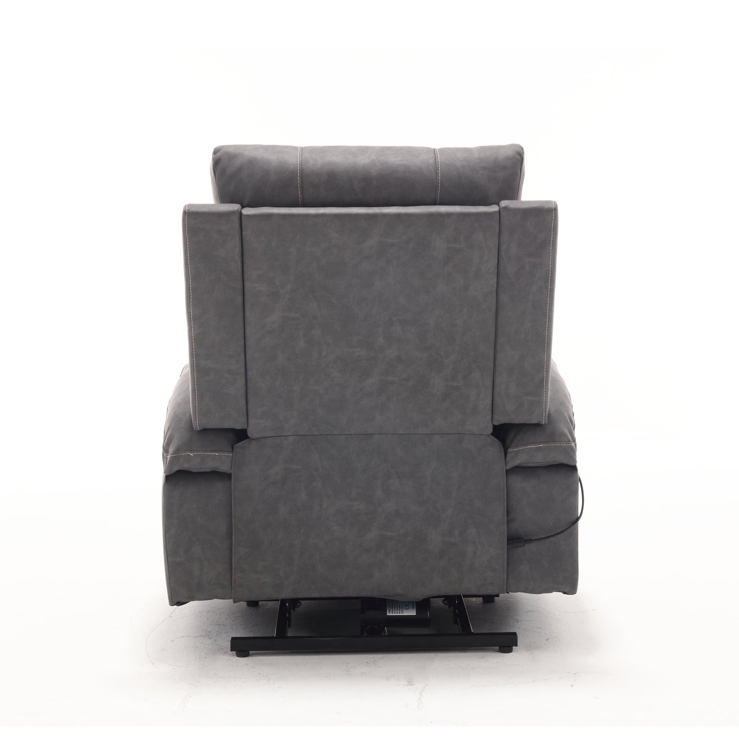 21"seat width,large size Electric Power Lift Recliner Chair Sofa for Elderly, 8 point vibration Massage and lumber heat, Remote Control, Side Pockets and Cup Holders, cozy fabric, overstuffed arm pu