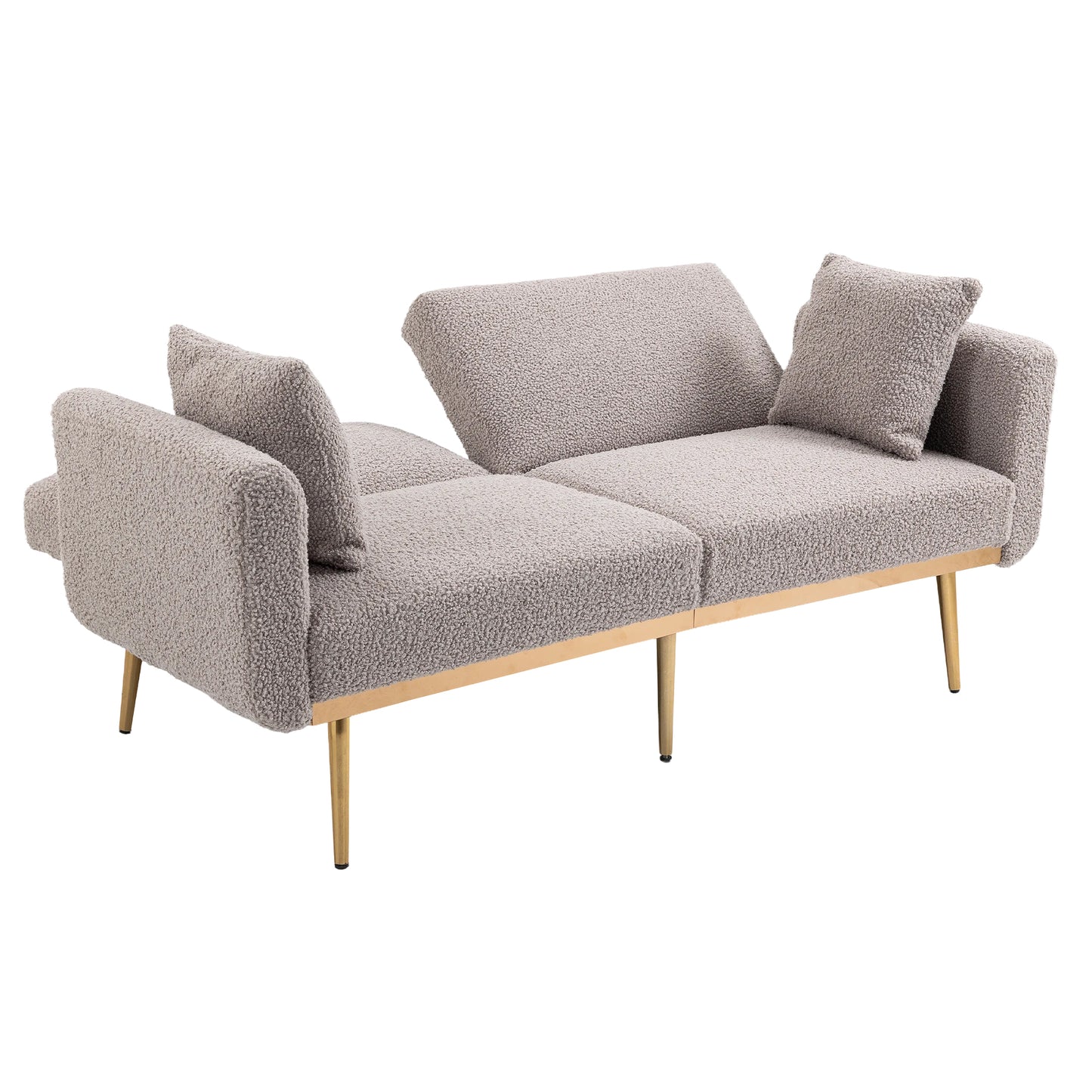 Velvet Sofa, Accent sofa .loveseat sofa with metal feet