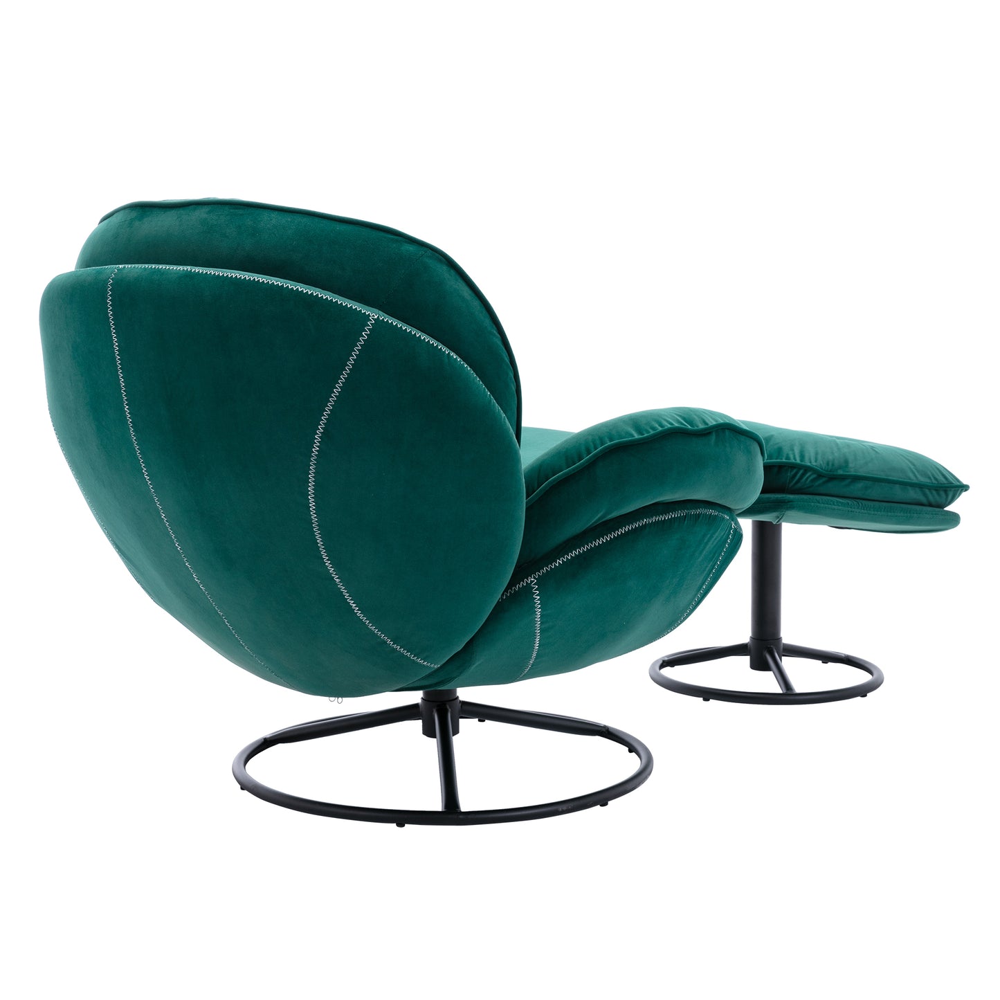 Accent chair TV Chair Living room Chair with Ottoman-GREEN