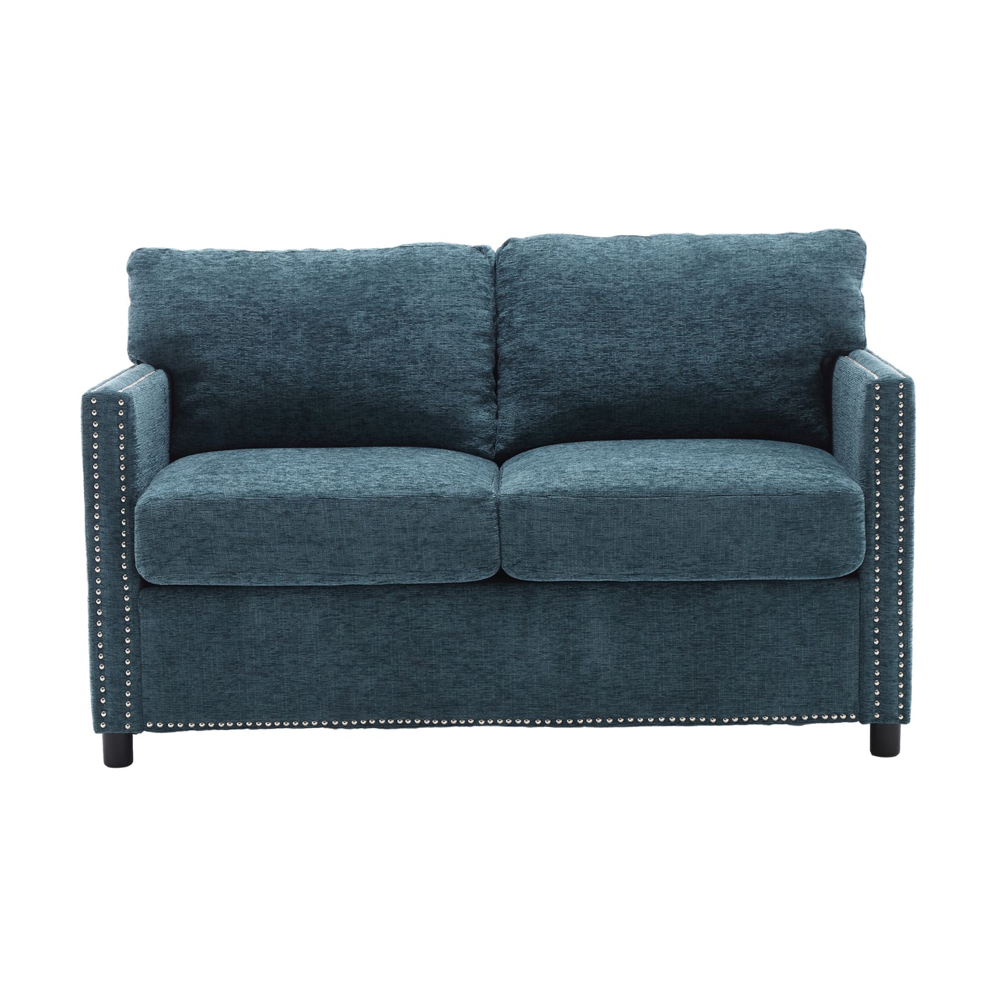 Modern chenille Fabric Loveseat, 2-Seat Upholstered Loveseat Sofa Modern Couch