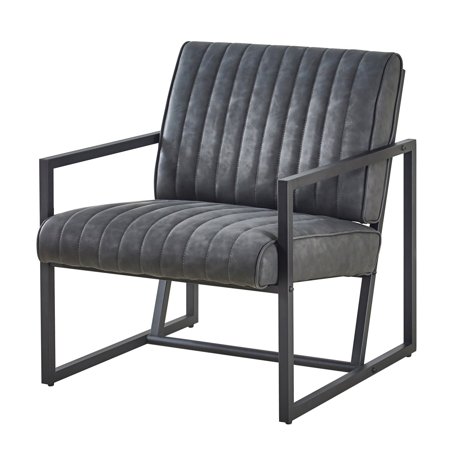 Modern design high quality PU(GREY)+ steel armchair，for Kitchen, Dining, Bedroom, Living Room