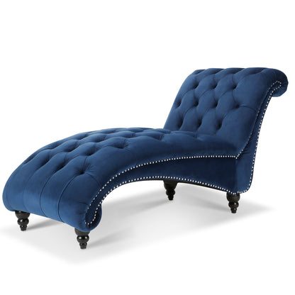 Tufted Armless Chaise Lounge