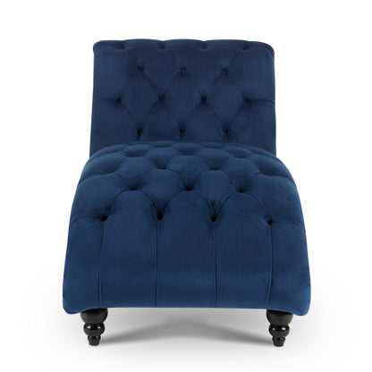 Tufted Armless Chaise Lounge