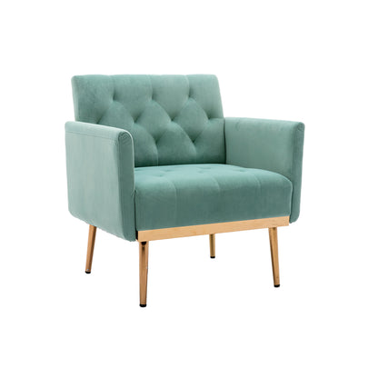 Accent Chair,leisure single sofa with Rose Golden feet