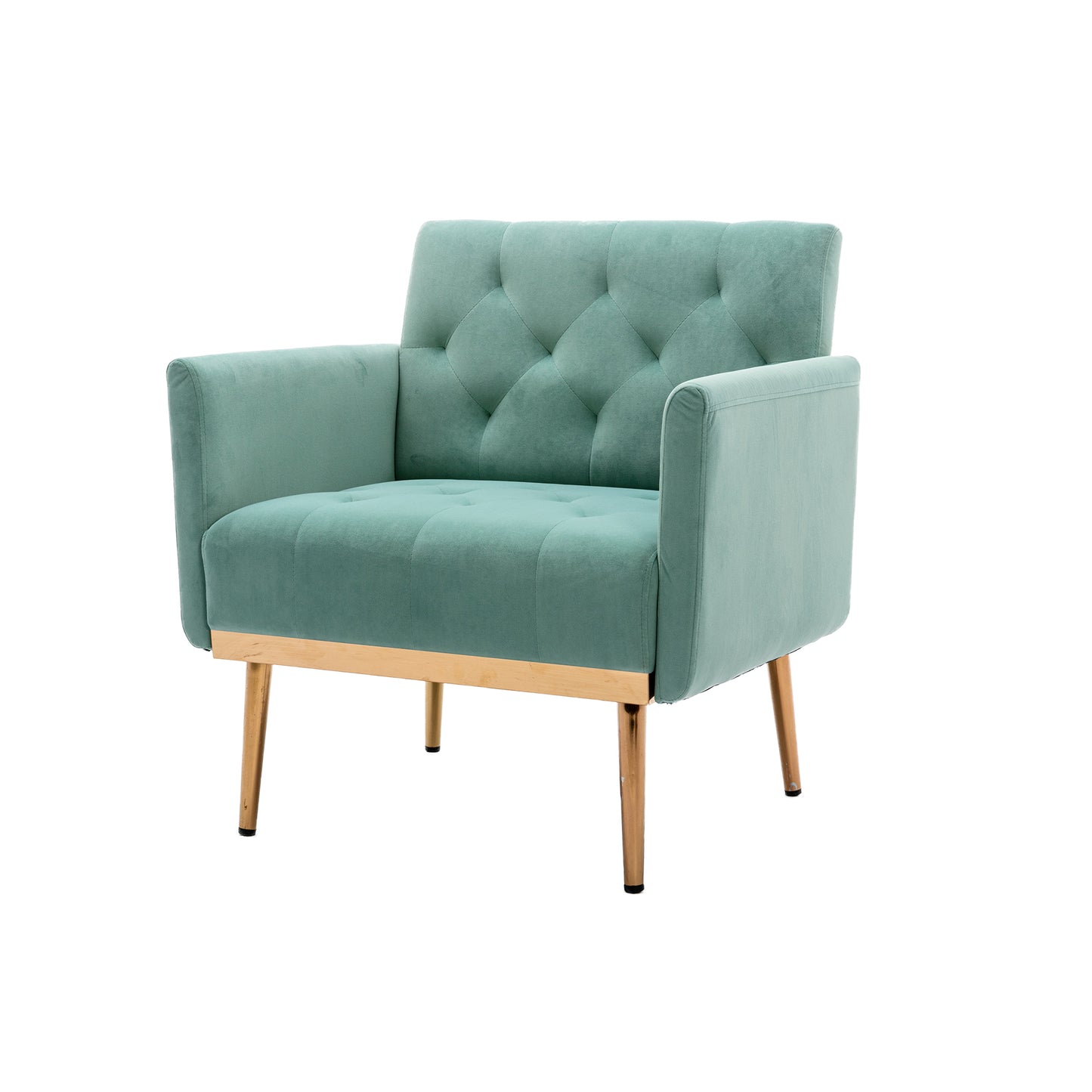 Accent Chair,leisure single sofa with Rose Golden feet