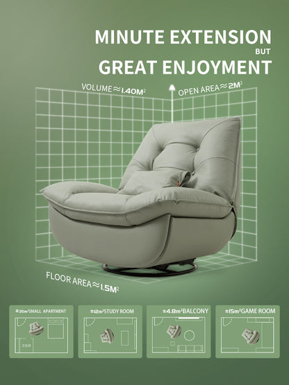 Smart multifunction recliner chair electric yellow