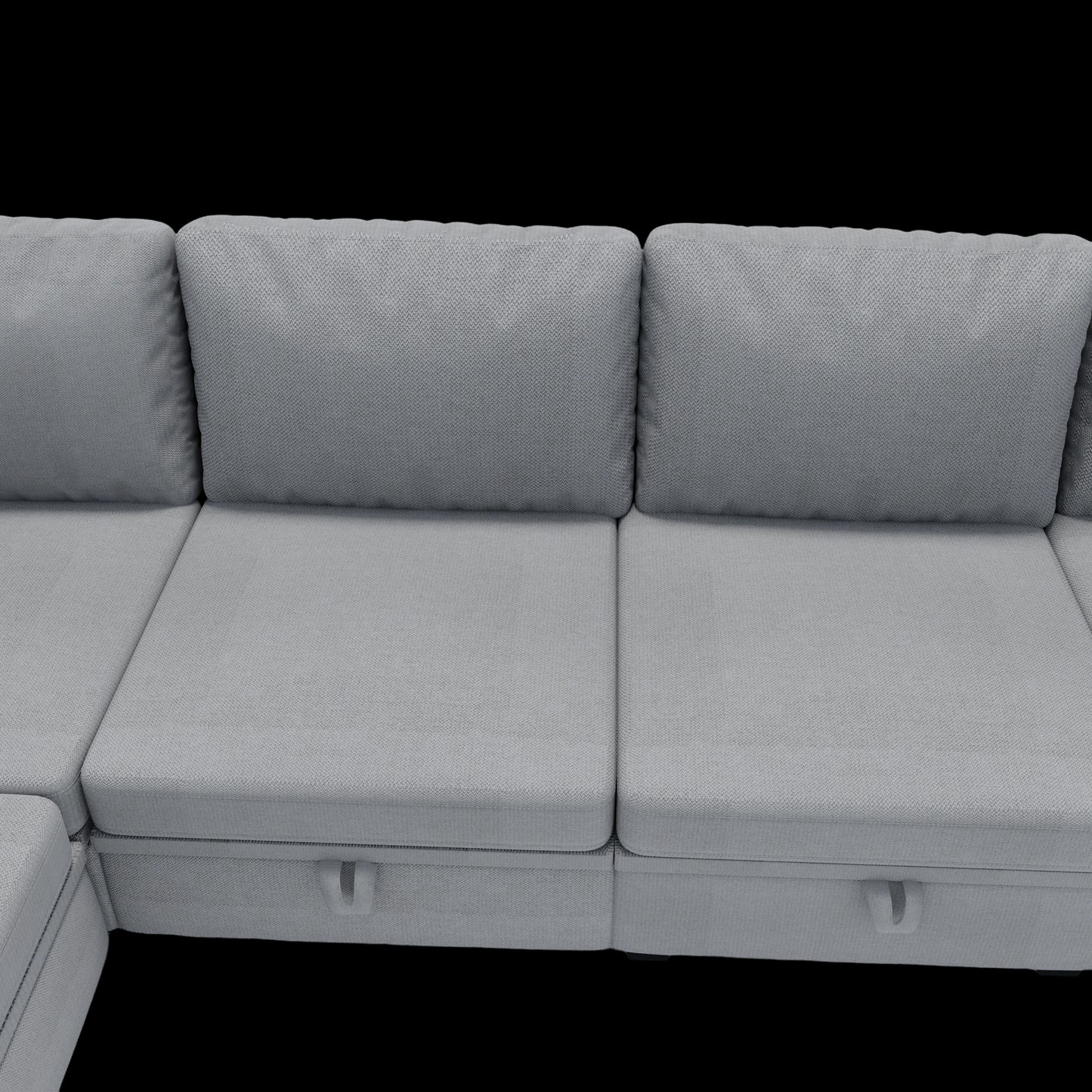 Modular Sectional Sofa U Shaped Modular Couch with Reversible Chaise Modular Sofa Sectional Couch with Storage Seats