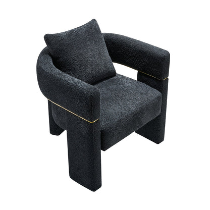 30.51" Wide Boucle Upholstered Accent Chair