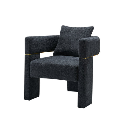 30.51" Wide Boucle Upholstered Accent Chair