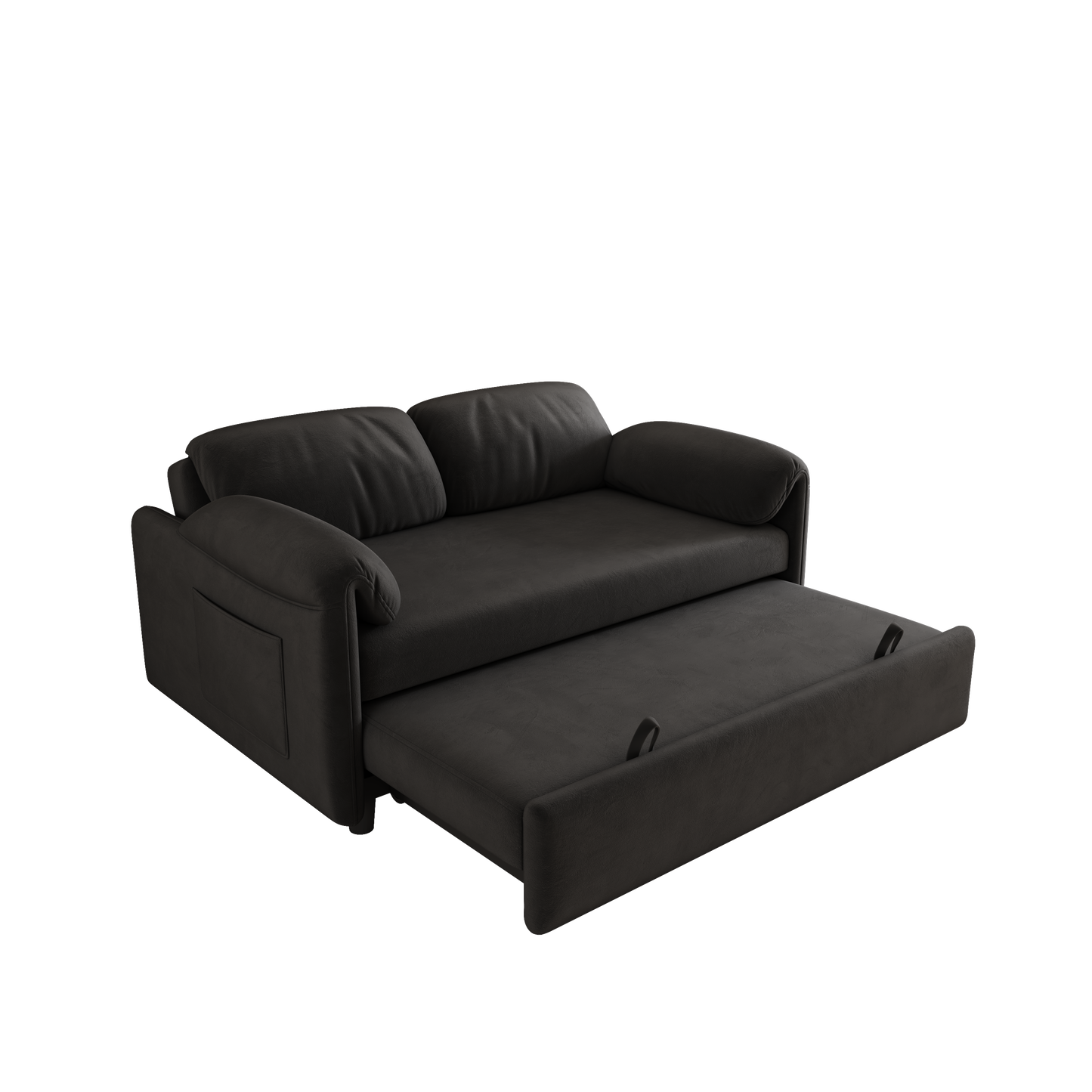 54 inch velvet sofa Sofa bed dual purpose living room retractable bed Black sofa