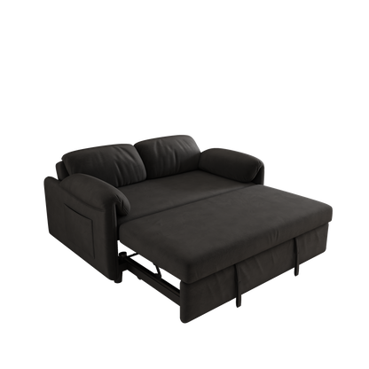 54 inch velvet sofa Sofa bed dual purpose living room retractable bed Black sofa