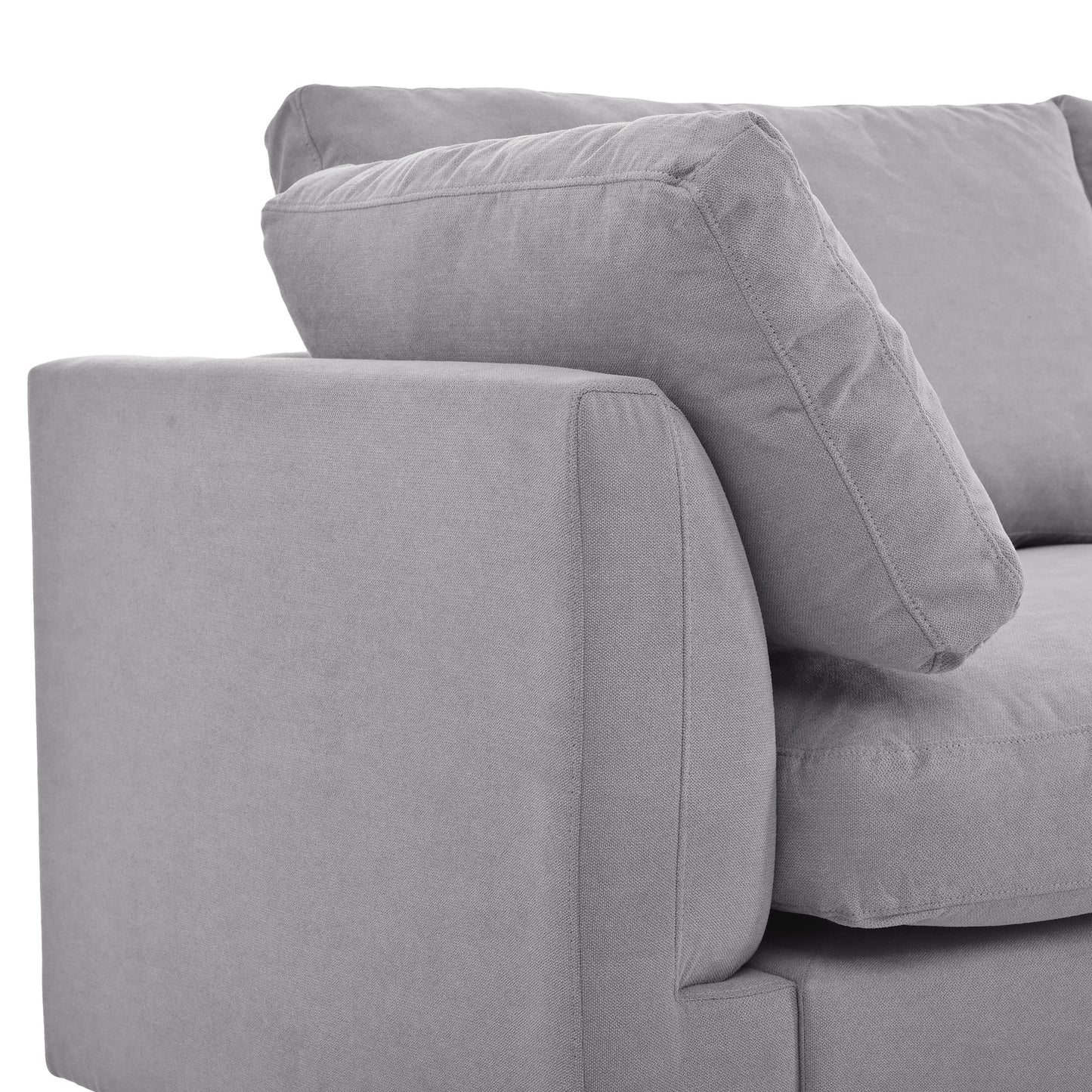 U_STYLE Upholstery Convertible Sectional Sofa, L Shaped Couch with Reversible Chaise