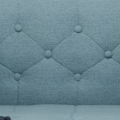 Mid Century Modern Tufted Fabric Sofa