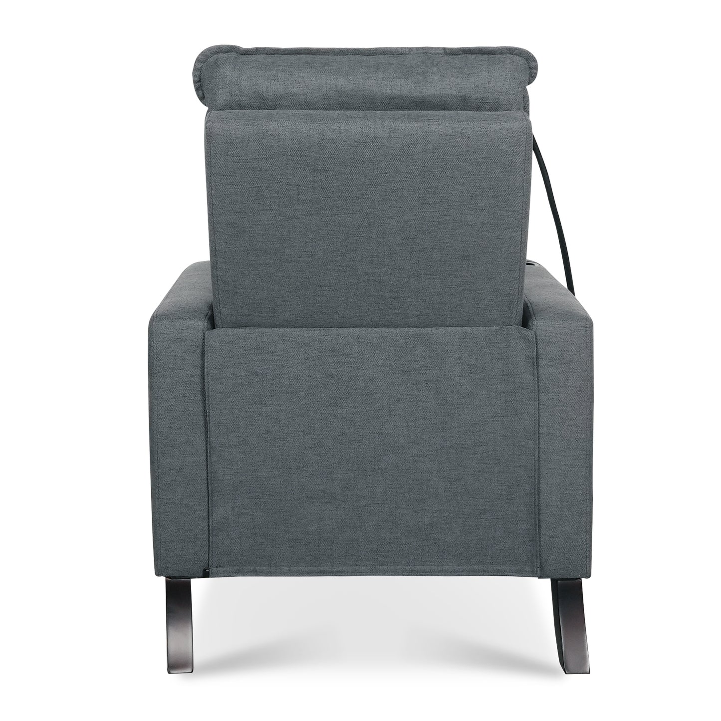 Recliner Chairs for Adults, Adjustable Recliner Sofa with Mobile Phone Holder & Cup Holder, Modern Reclining Chairs Fabric Push Back Recliner Chairs for Living Room, Bedroom, Gray