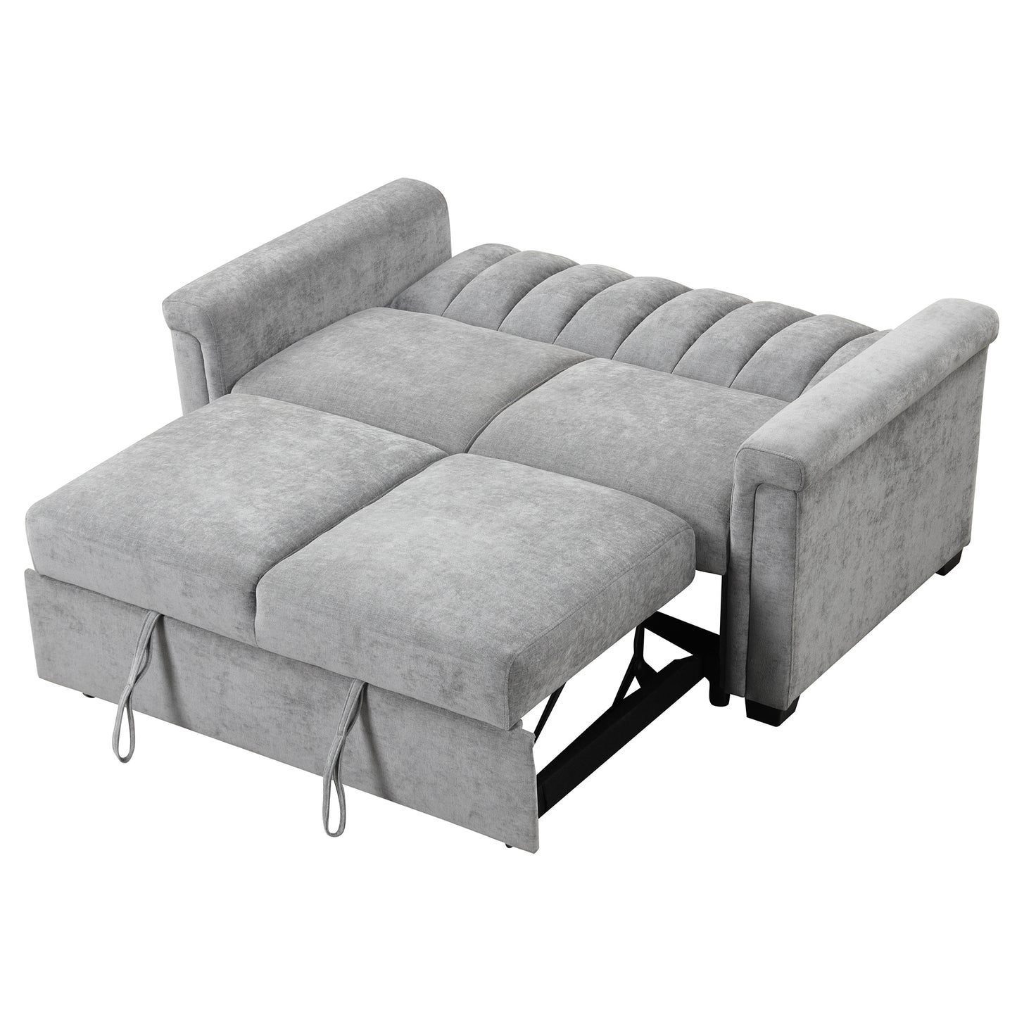 U_STYLE Convertible Soft Cushion Sofa Pull Bed,for Two People to Sit On