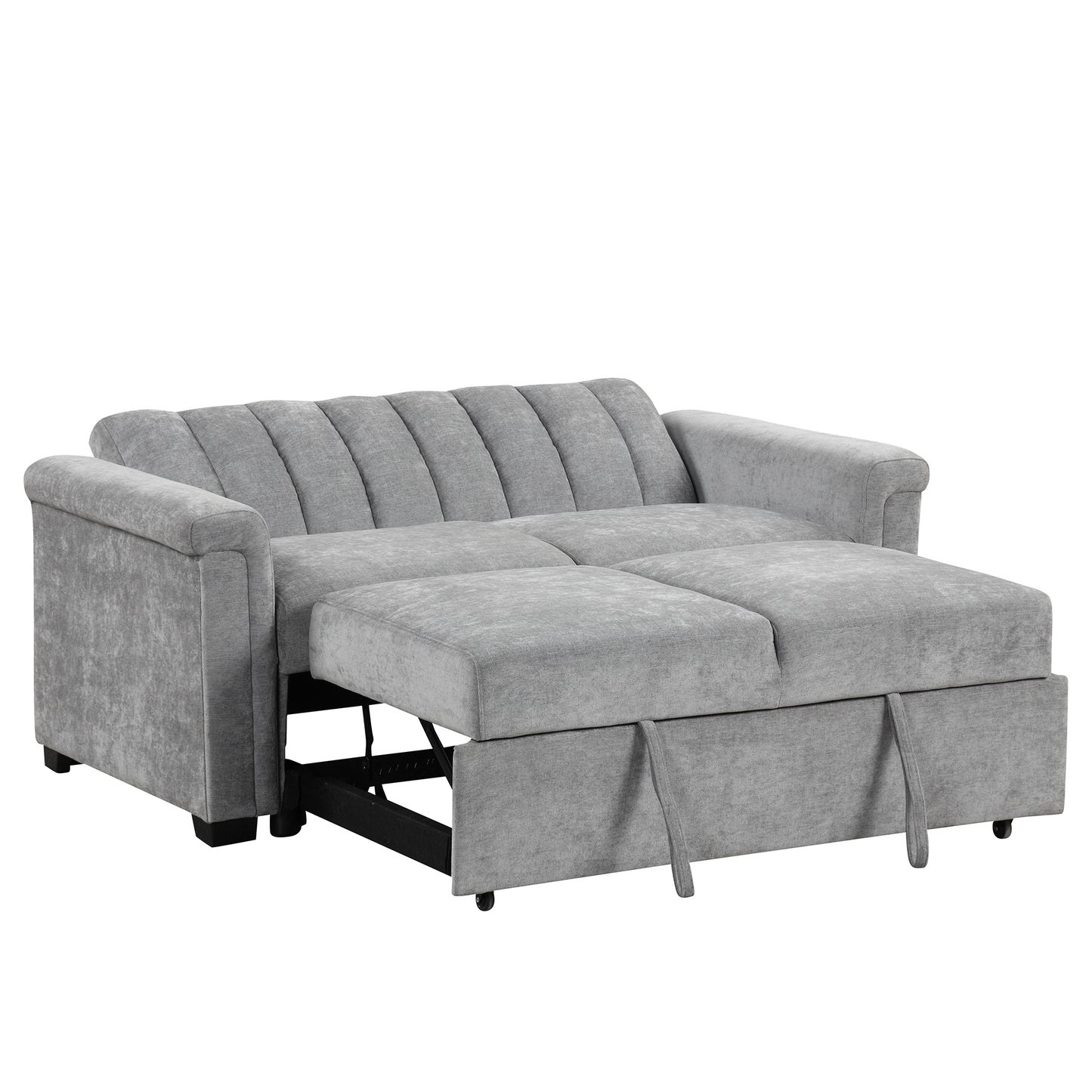 U_STYLE Convertible Soft Cushion Sofa Pull Bed,for Two People to Sit On