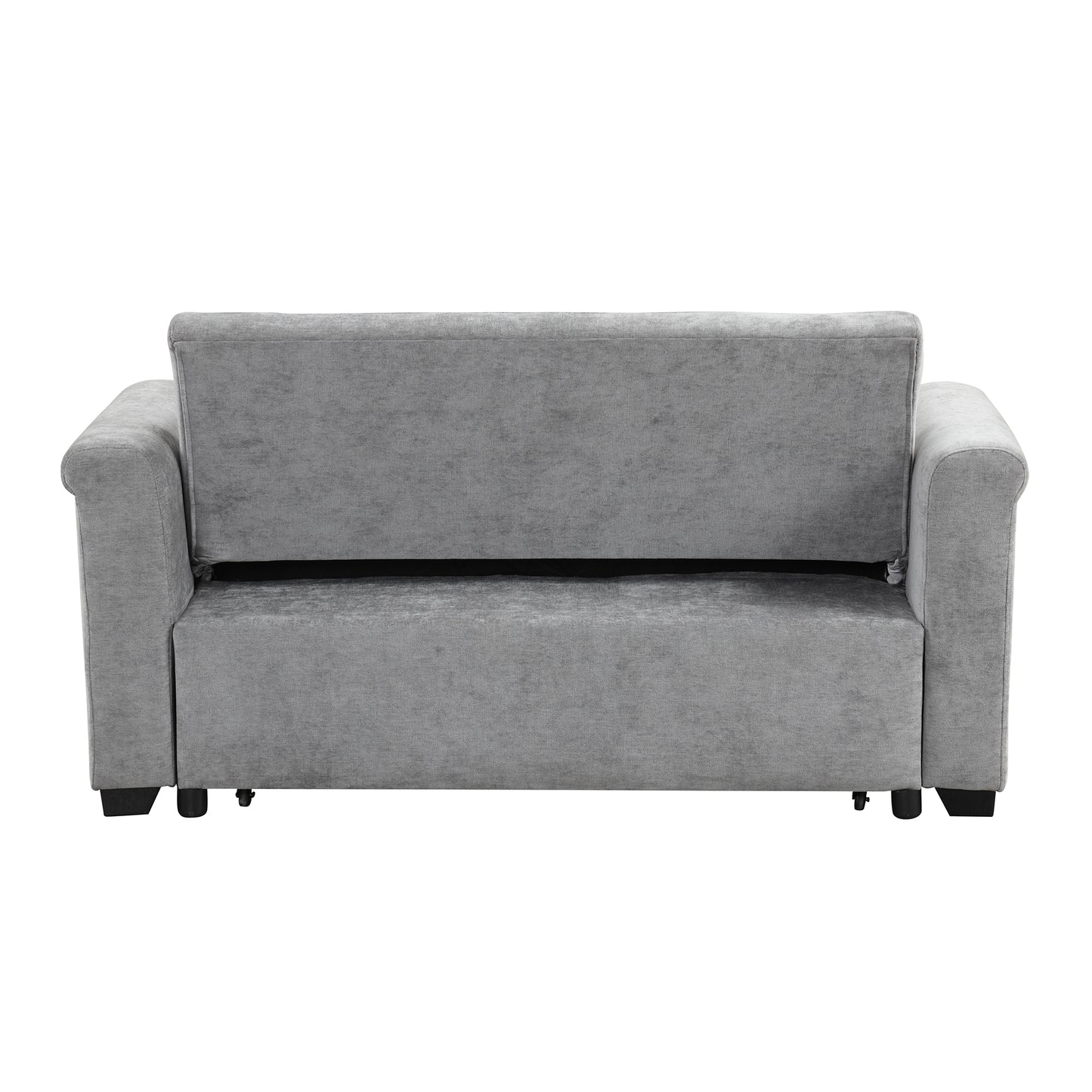 U_STYLE Convertible Soft Cushion Sofa Pull Bed,for Two People to Sit On