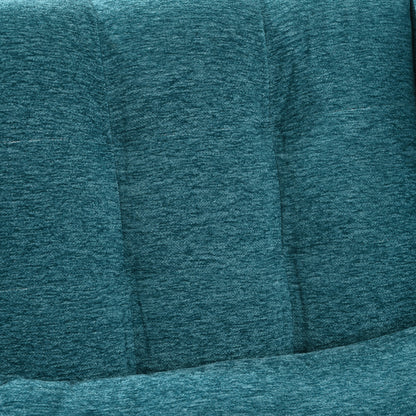 Modern Accent Chair Upholstered Foam Filled Living Room Chairs Comfy Reading Chair Mid Century Modern Chair with Chenille Fabric Lounge Arm Chairs Armchair for Living Room Bedroom (Teal)