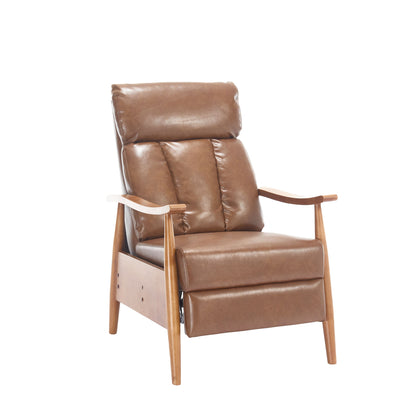 Wood Frame Armchair, Modern Accent Chair Lounge Chair for Living Room