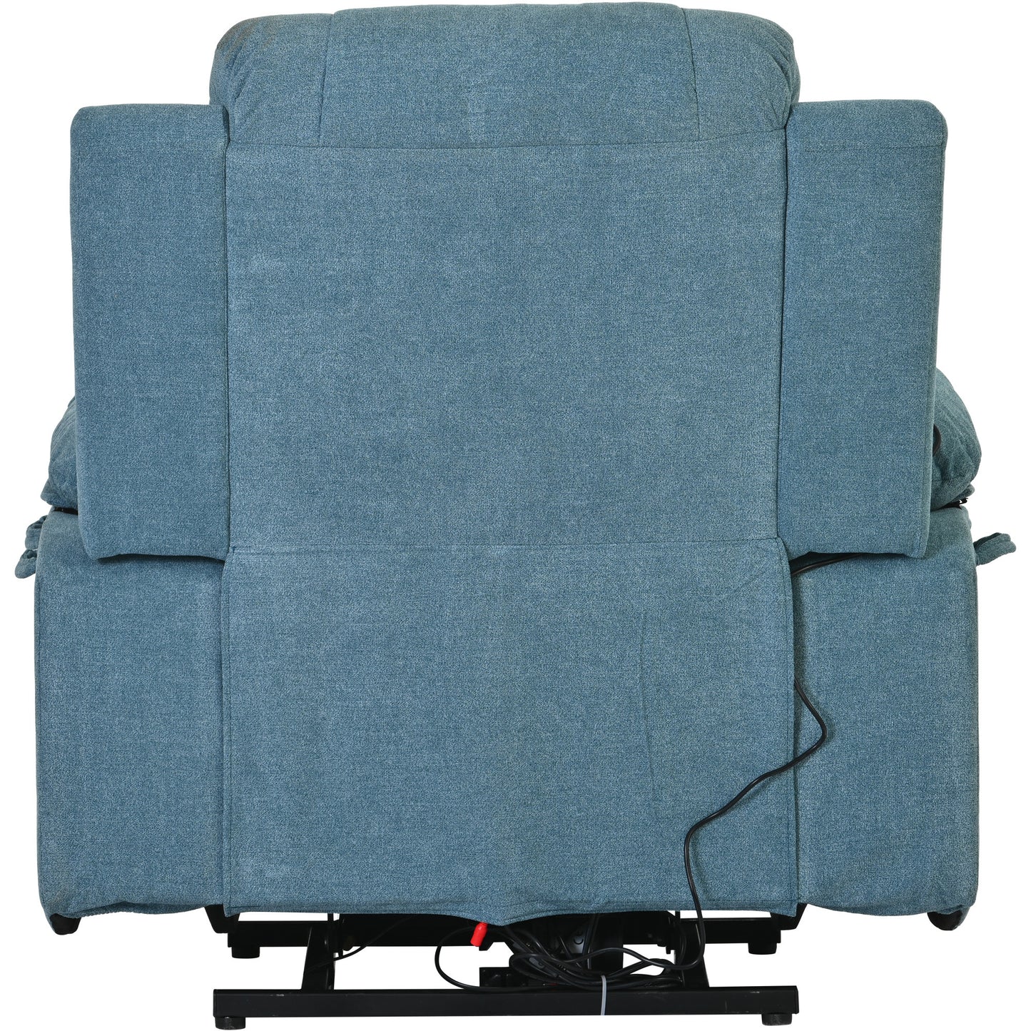 Massage Recliner,Power Lift Chair for Elderly with Adjustable Massage and Heating Function,Recliner Chair with Infinite Position and Side Pocket for Living Room,Blue