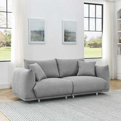 78.8'' Modern Couch for Living Room Sofa,Solid Wood Frame and Stable Metal Legs, 2 Pillows, Sofa Furniture for Apartment