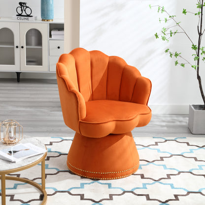 Swivel Barrel Chair, Comfy Round Accent Sofa Chair for Living Room, 360 Degree Swivel Barrel Club Chair, Leisure Arm Chair for Nursery, Hotel, Bedroom, Office, Lounge