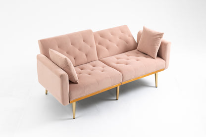 Velvet Sofa, Accent sofa .loveseat sofa with metal feet