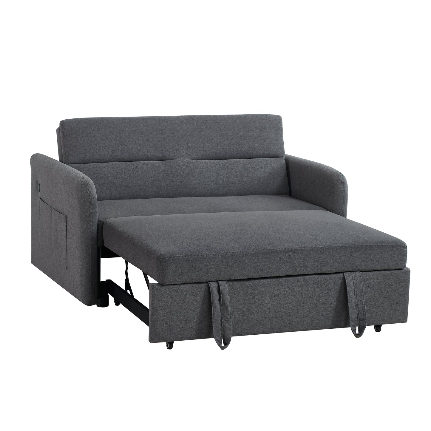 Sofa Bed Grey Fabric